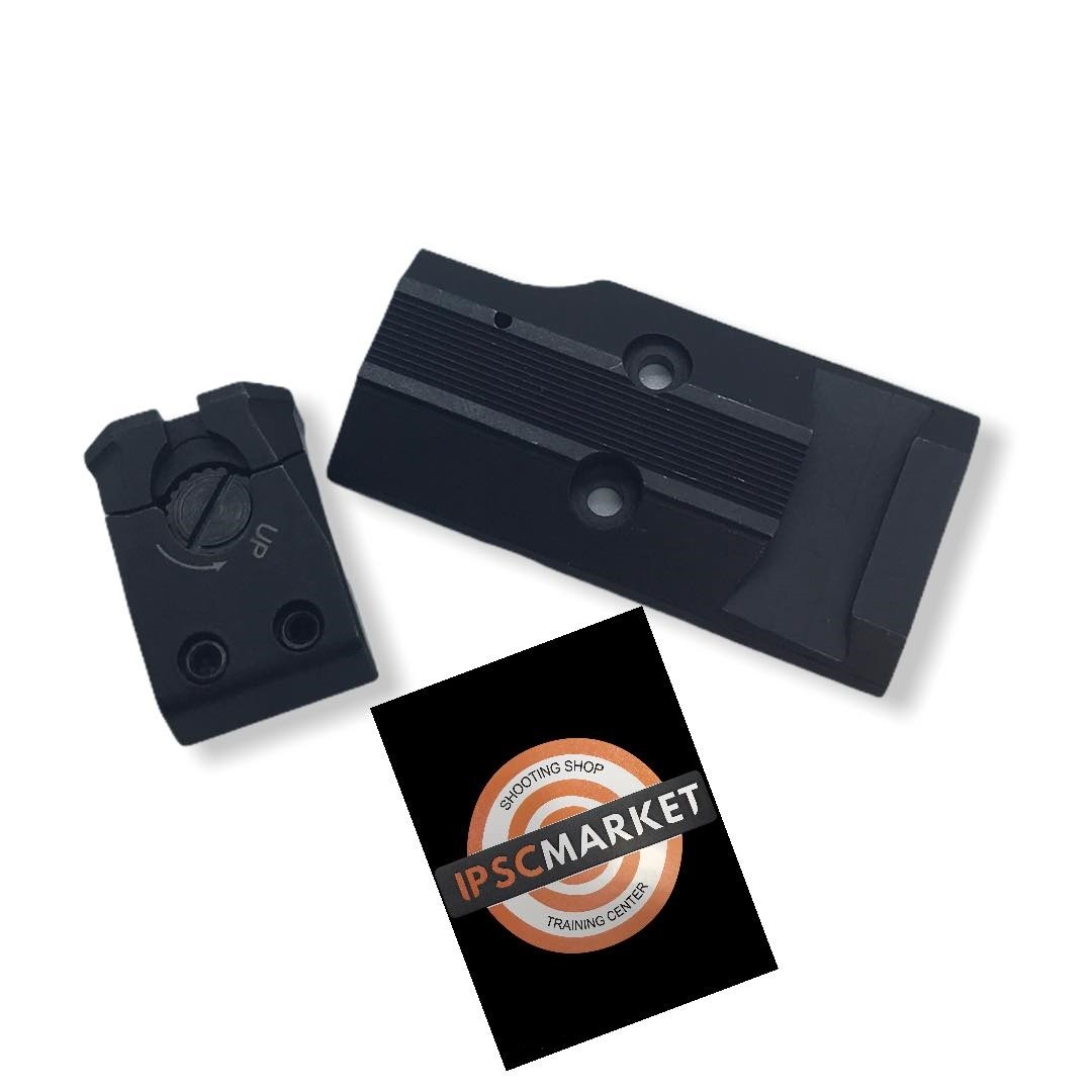 CZ SHADOW 2 OPTICS READY PLATE MOUNT WITH REAR SIGHT - Image 2