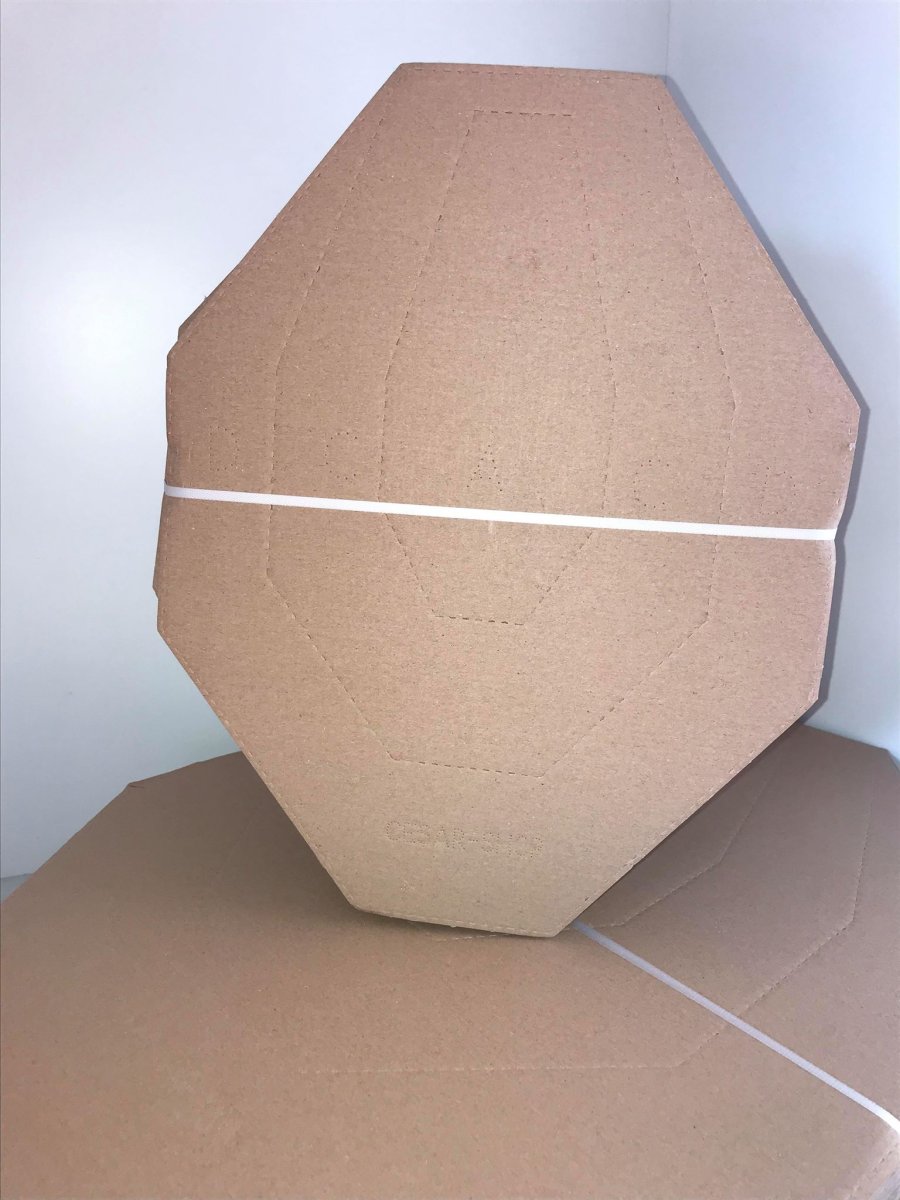 CARDBOARD IPSC TARGET TAN/WHITE 25 PCS./ PACK
