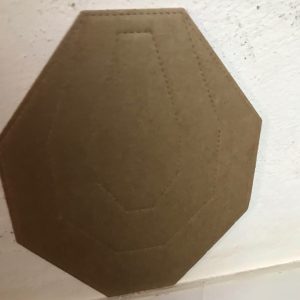 CARDBOARD IPSC MICRO TARGET TAN/WHITE 25 PCS./ PACK
