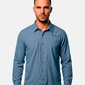 Camisa Equipa pesca Azul escuro