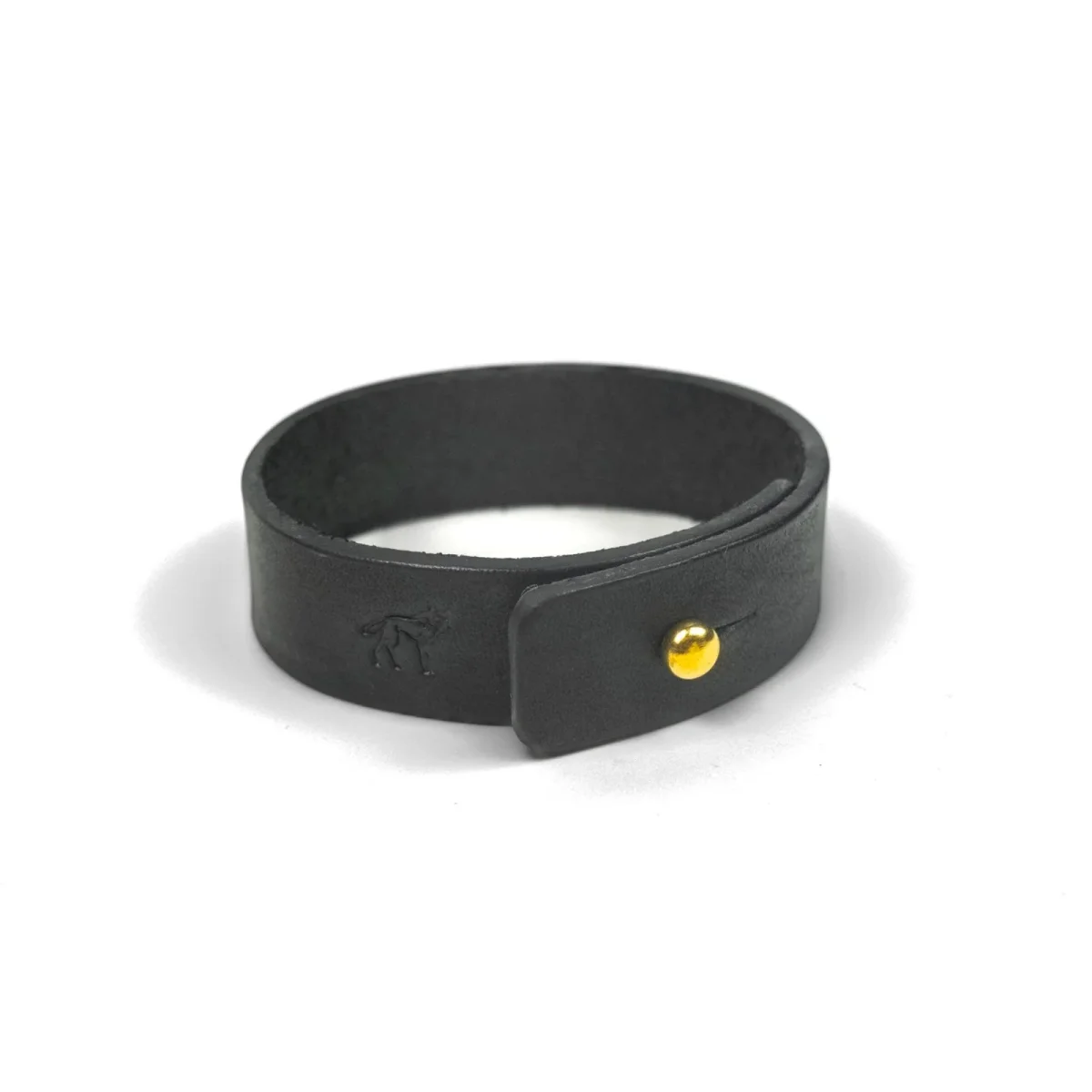 Bracelete de Couro Preto - Image 3