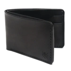 Carteira de Couro Bifold NO.5 Preta