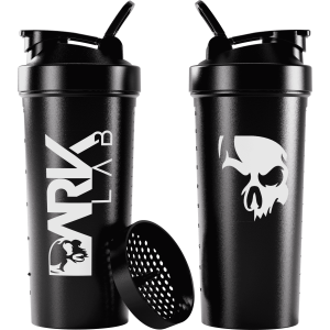 Coqueteleira Shaker Caveira Preta 700ml com Rede - Dark Lab