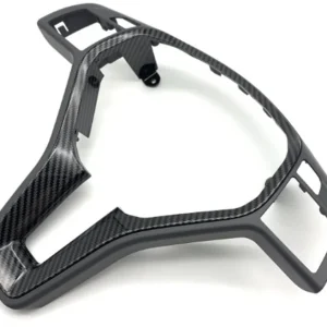 Moldura 35mm Volante Cinza Escuro / Carbono Mercedes-Benz AMG Classe A B C E CLA GLA CLS W176 W246 W204 W212 2011-2019