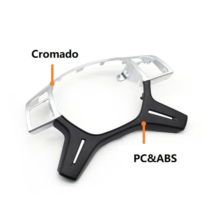 Moldura Volante Cromado / Cinza Escuro Mercedes-Benz Classe C E M G ML GLS W204 W212 W166 W463 2011-2019 - Image 6
